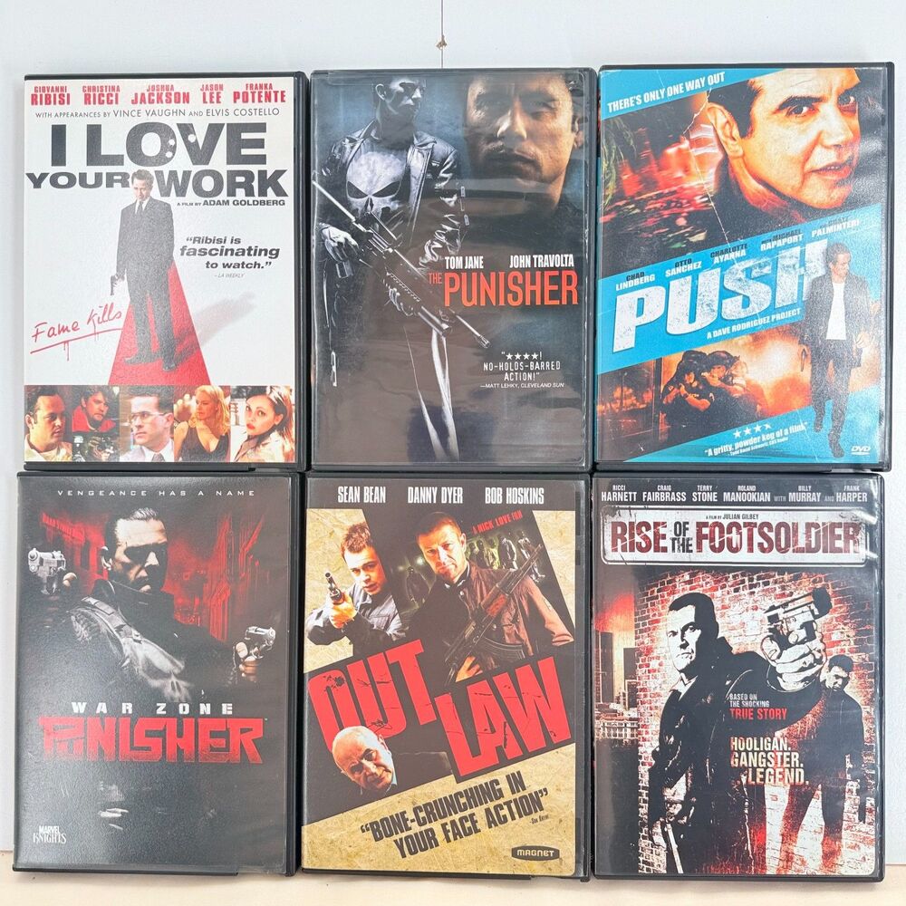 Punisher War Zone DVD Lot 6 Action Crime